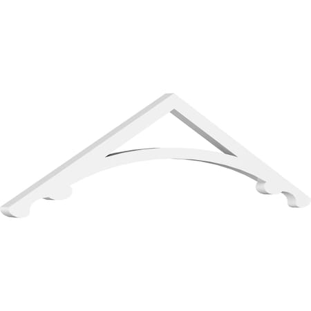 Ekena Millwork Pitch Legacy Architectural Grade PVC Gable Pediment, 36"W x 9"H x 1"P (6/12) GPP036X009X100LEG